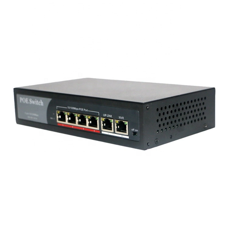 Przełącznik Poe serii 4ep+2e OEM ODM 100 m 4 porty 10/100 Mb/s Poe 1