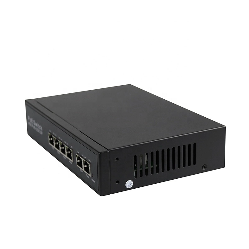 Przełącznik Poe serii 4ep+2e OEM ODM 100 m 4 porty 10/100 Mb/s Poe 4