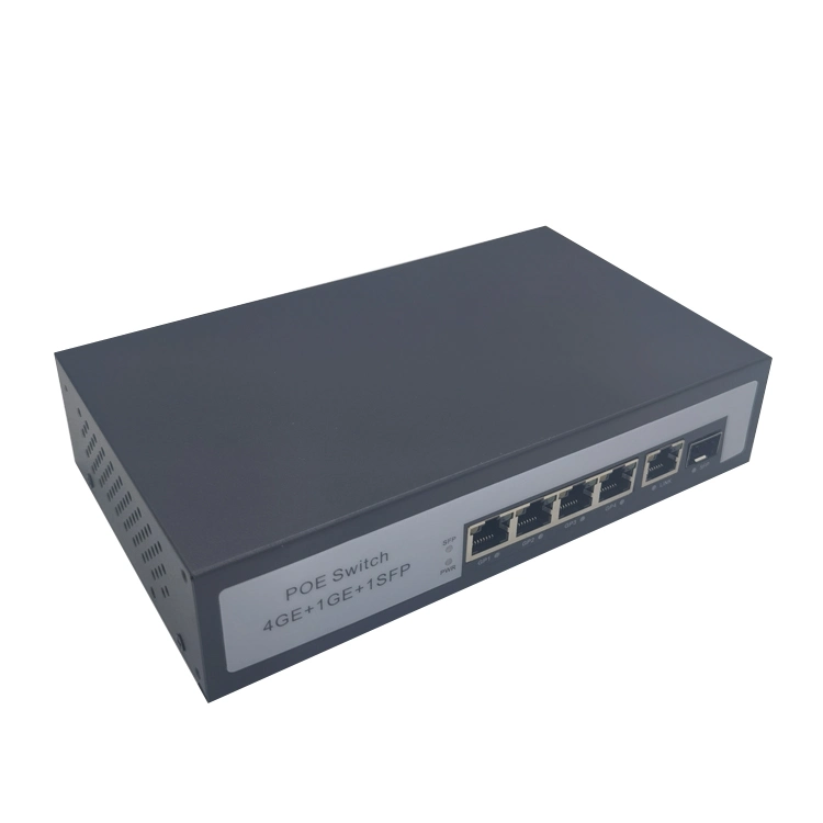 Full Gigabit 1-Optical 5-Electric Poe Optical Fiber Switch